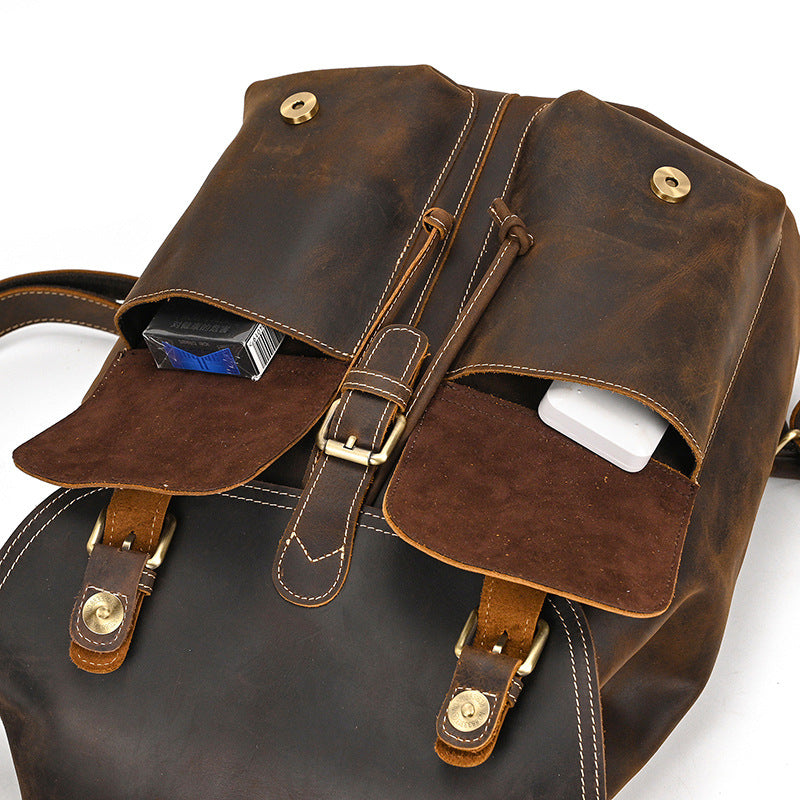 Wynn | Vintage Leather Satchel Backpack