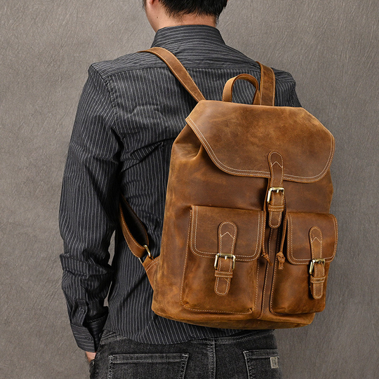 Wynn | Vintage Leather Satchel Backpack