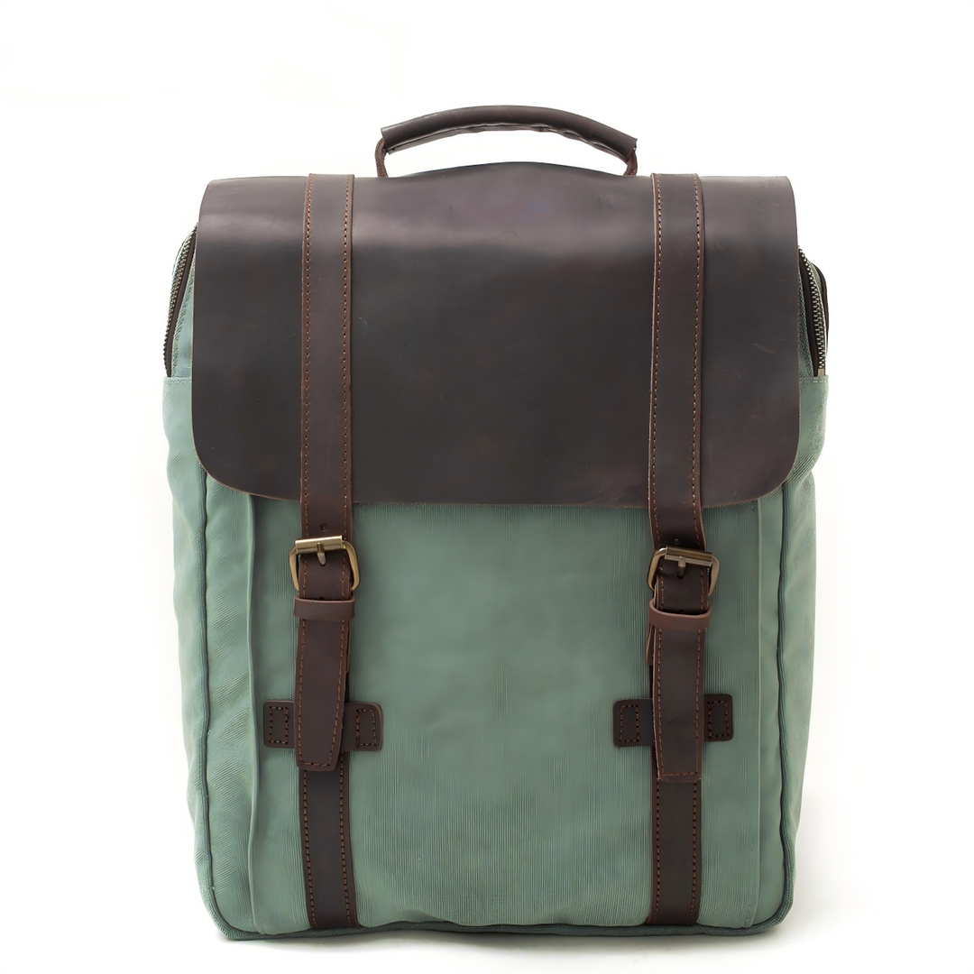 Fenric | Vintage Canvas and Leather Backpack