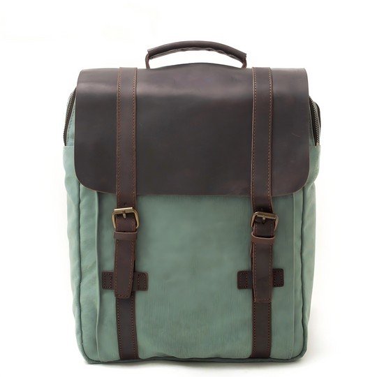 Fenric | Vintage Canvas and Leather Backpack