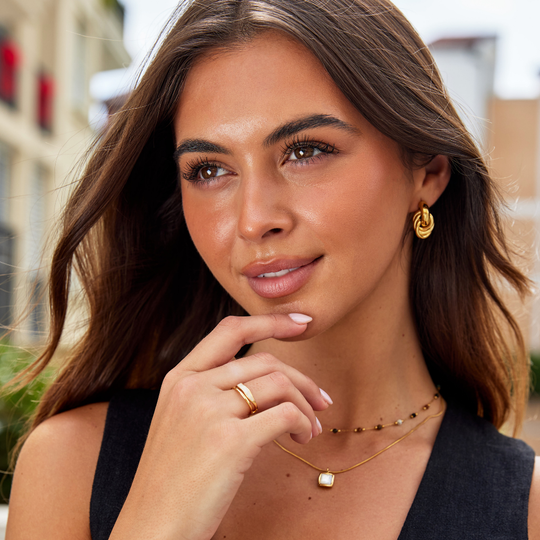 Gold Sculptural Wrap Ring