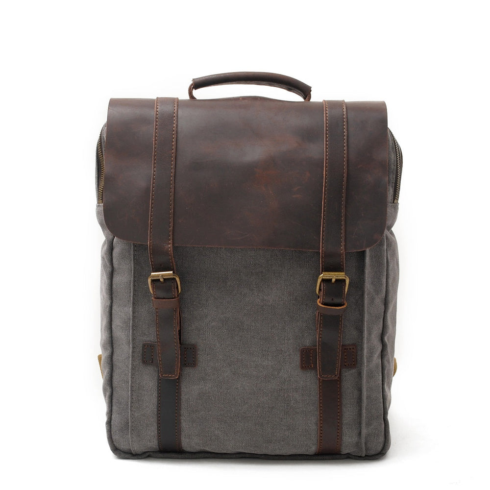Fenric | Vintage Canvas and Leather Backpack