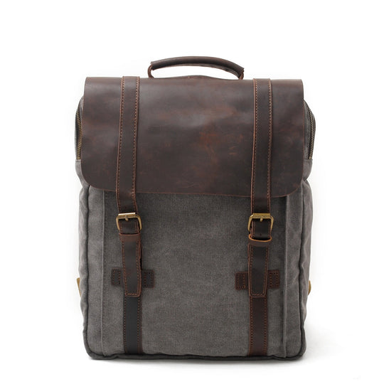 Fenric | Vintage Canvas and Leather Backpack