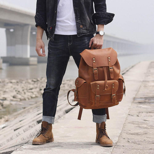 Caelan | Vintage Leather Backpack