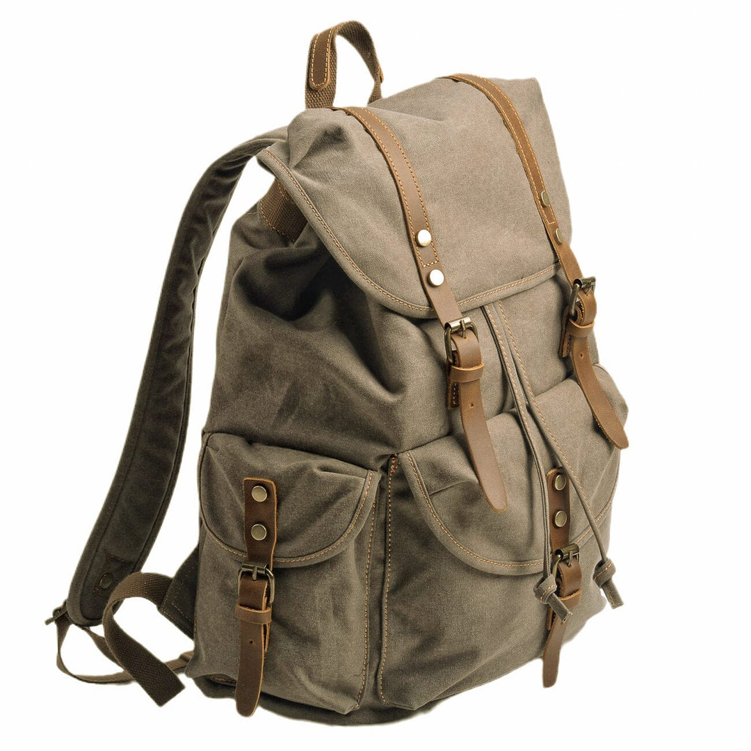 Montis | Vintage Canvas Leather Backpack