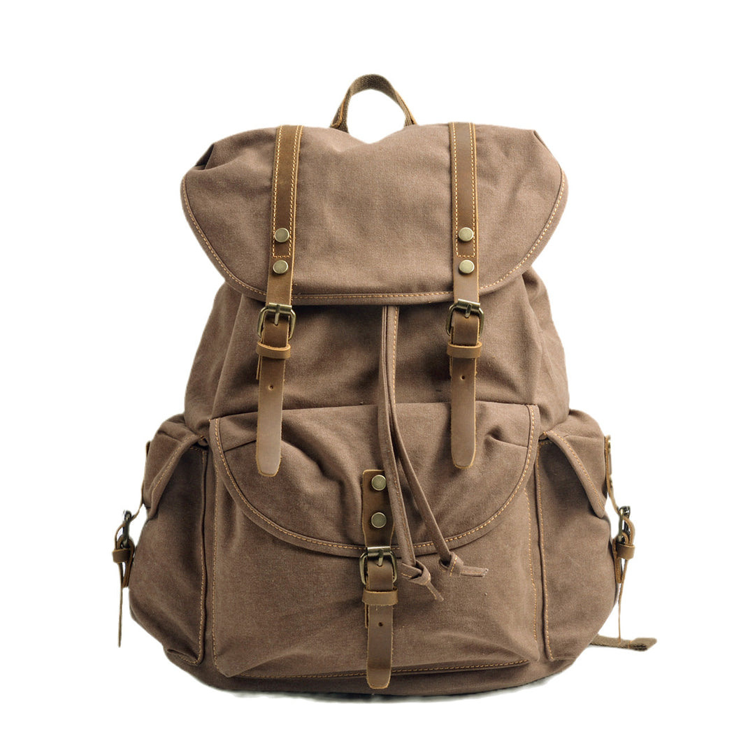 Montis | Vintage Canvas Leather Backpack