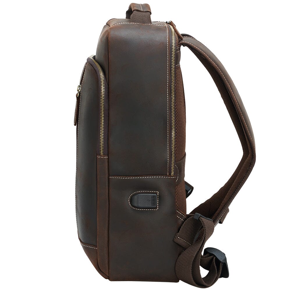Orin | Leather Laptop Backpack