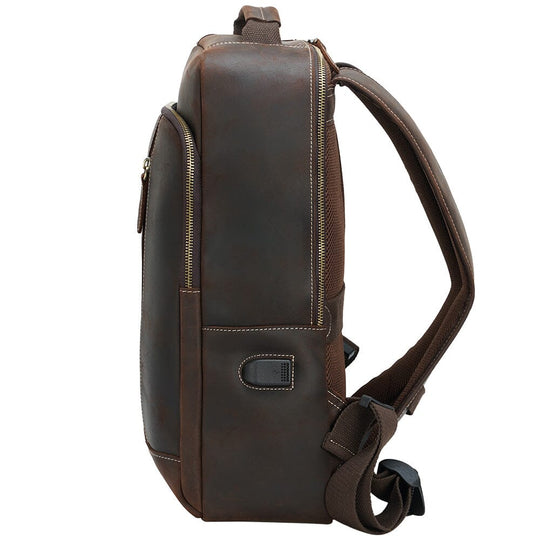 Orin | Leather Laptop Backpack