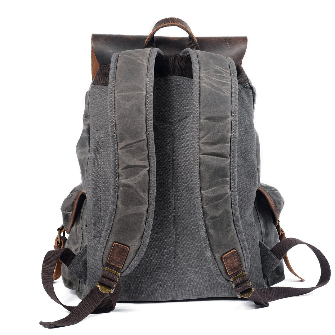 Ravn | Vintage Backpack Made of Waxed Canvas and Leather