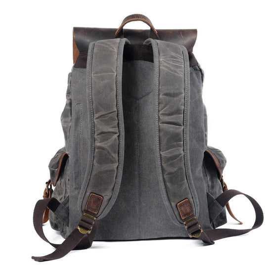 Ravn | Vintage Backpack Made of Waxed Canvas and Leather