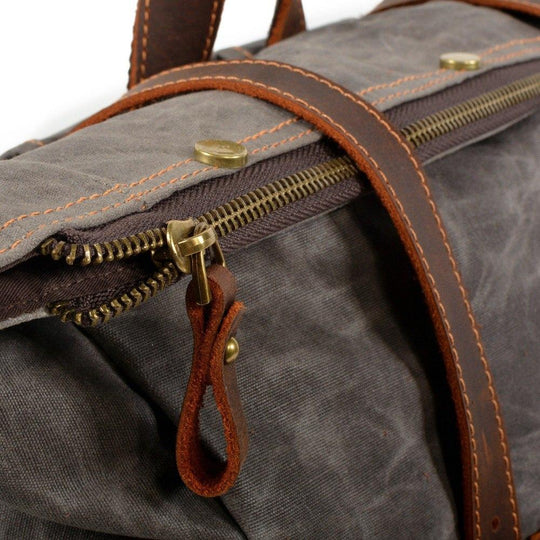 Elric | Vintage Waxed Canvas and Leather Backpack