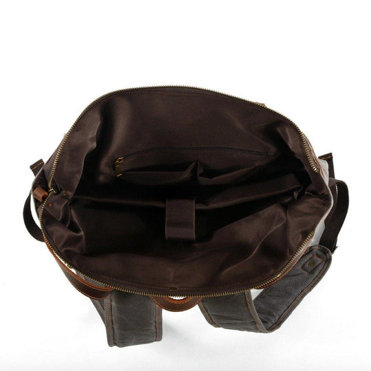 Elric | Vintage Waxed Canvas and Leather Backpack