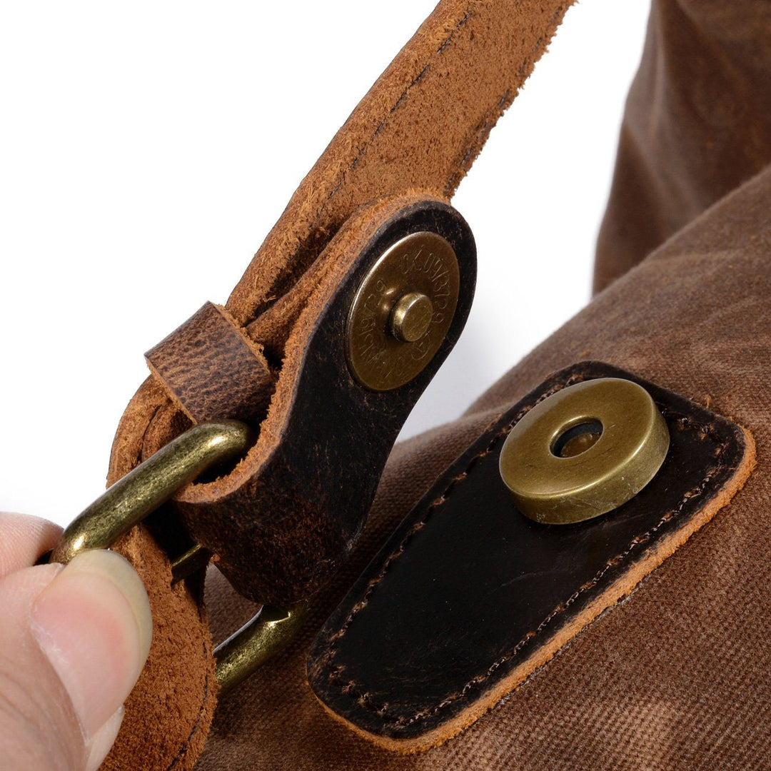 Ravn | Vintage Backpack Made of Waxed Canvas and Leather