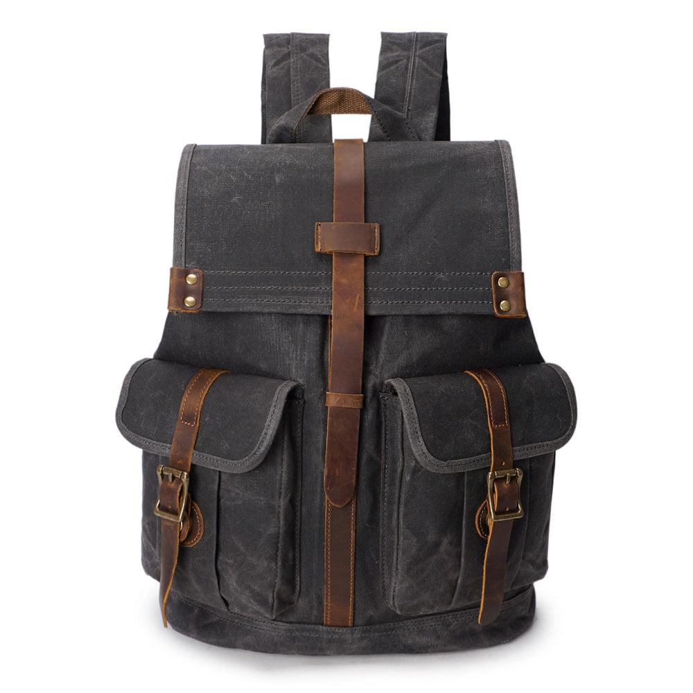 Edric | Vintage Canvas and Leather Backpack