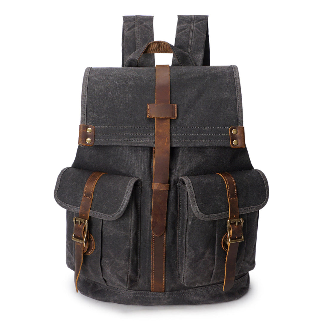 Edric | Vintage Canvas and Leather Backpack