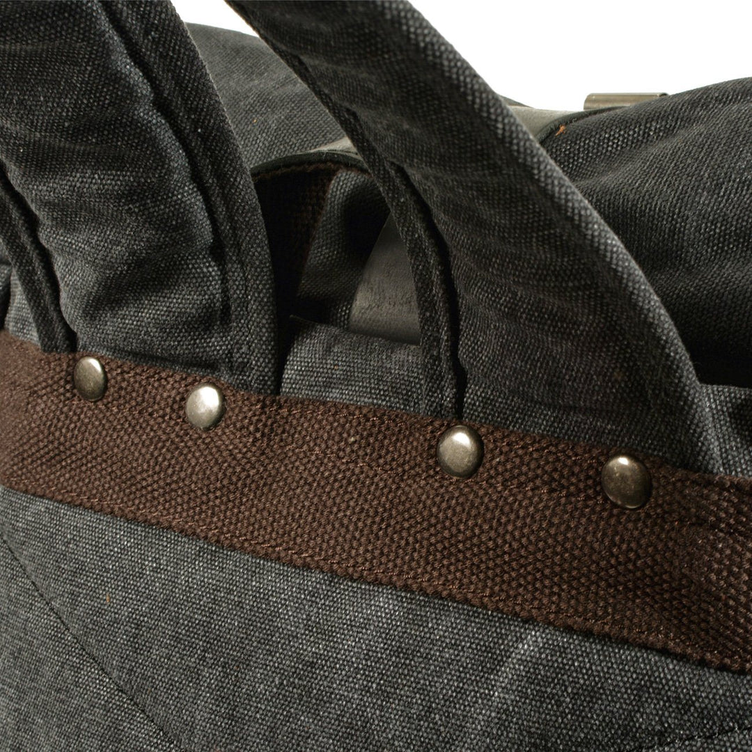 Vetra | Minimalist Waxed Canvas Rolltop Backpack
