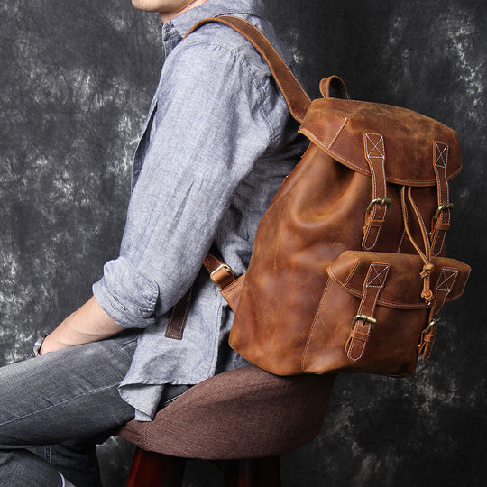 Bryn | Vintage Leather Backpack
