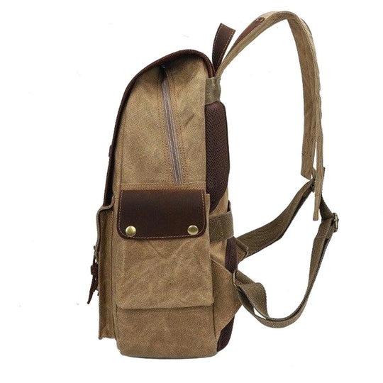 Arvid | Vintage Canvas and Leather Backpack