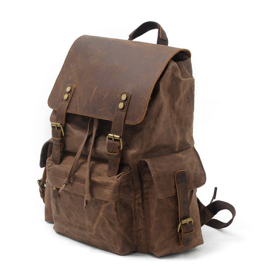 Arven | Vintage Waxed Canvas and Leather Hiking Backpack