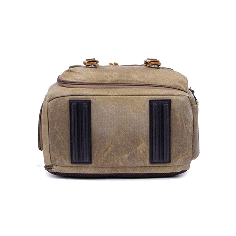 Luthar | Vintage Canvas and Leather Camera Backpack
