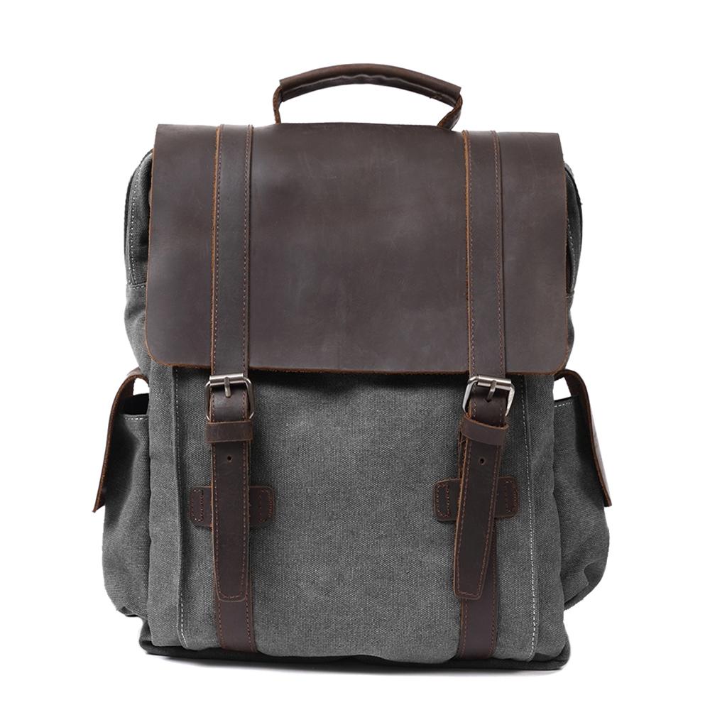 Novera | Vintage Canvas Leather Backpack