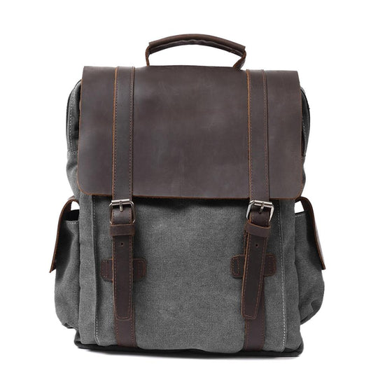 Novera | Vintage Canvas Leather Backpack