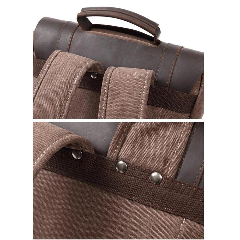 Novera | Vintage Canvas Leather Backpack