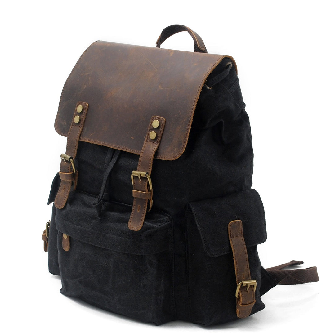 Arven | Vintage Waxed Canvas and Leather Hiking Backpack