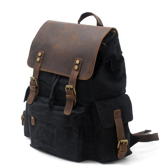 Arven | Vintage Waxed Canvas and Leather Hiking Backpack