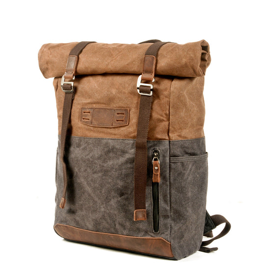 Aelric | Vintage Waxed Canvas and Leather Rolltop