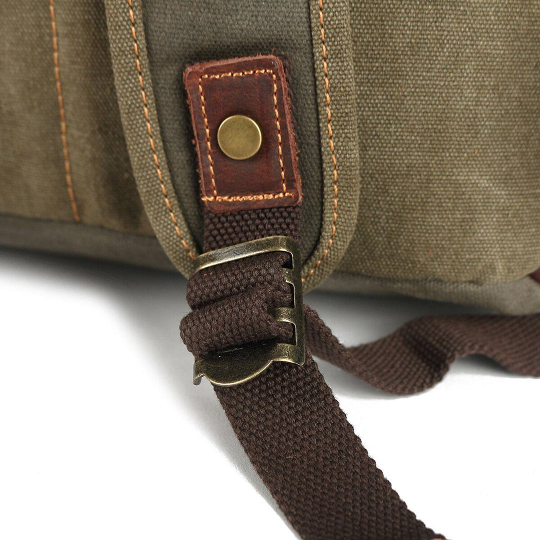 Atlas | Vintage Canvas Leather Hiking Backpack