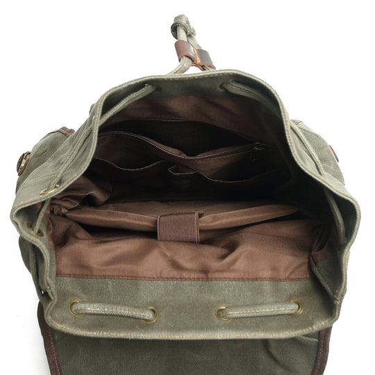 Atlas | Vintage Canvas Leather Hiking Backpack