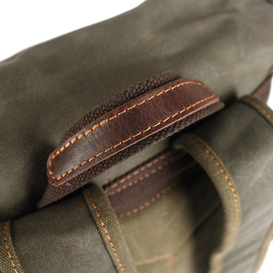 Atlas | Vintage Canvas Leather Hiking Backpack