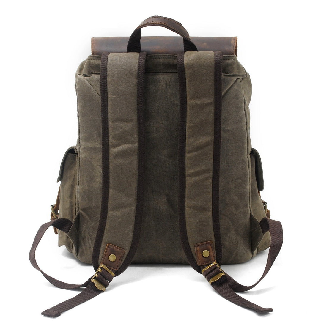 Arven | Vintage Waxed Canvas and Leather Hiking Backpack