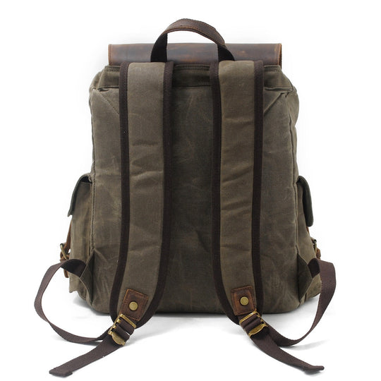 Arven | Vintage Waxed Canvas and Leather Hiking Backpack