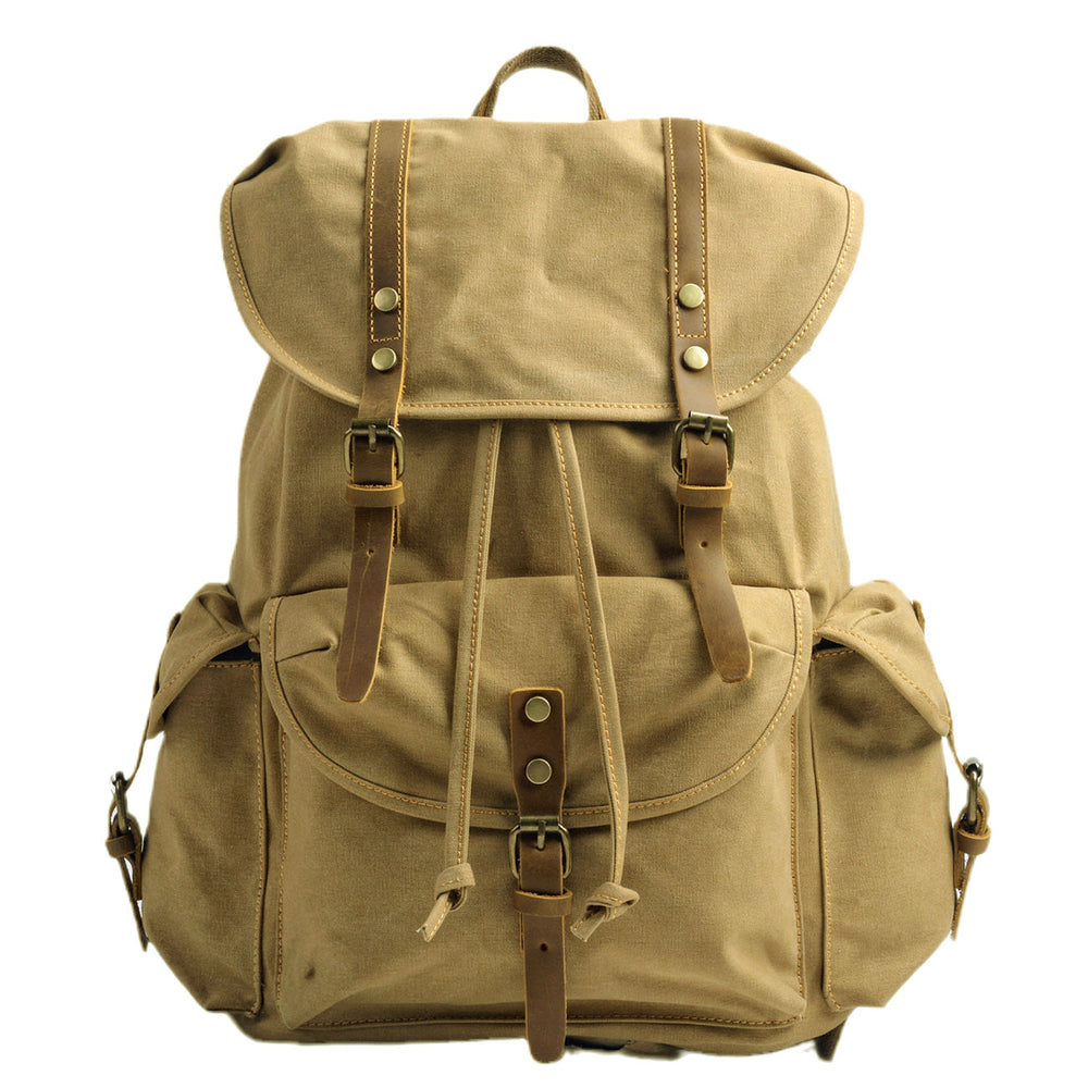 Montis | Vintage Canvas Leather Backpack