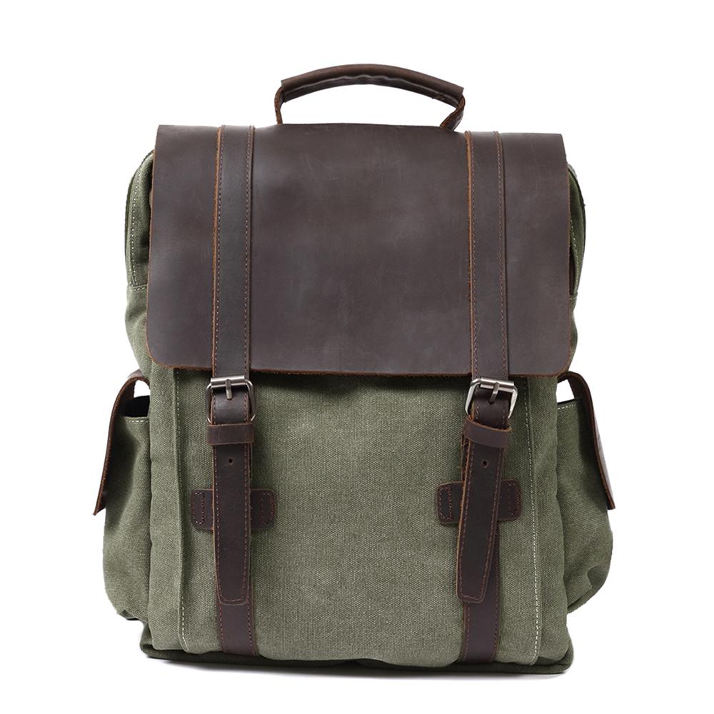 Novera | Vintage Canvas Leather Backpack