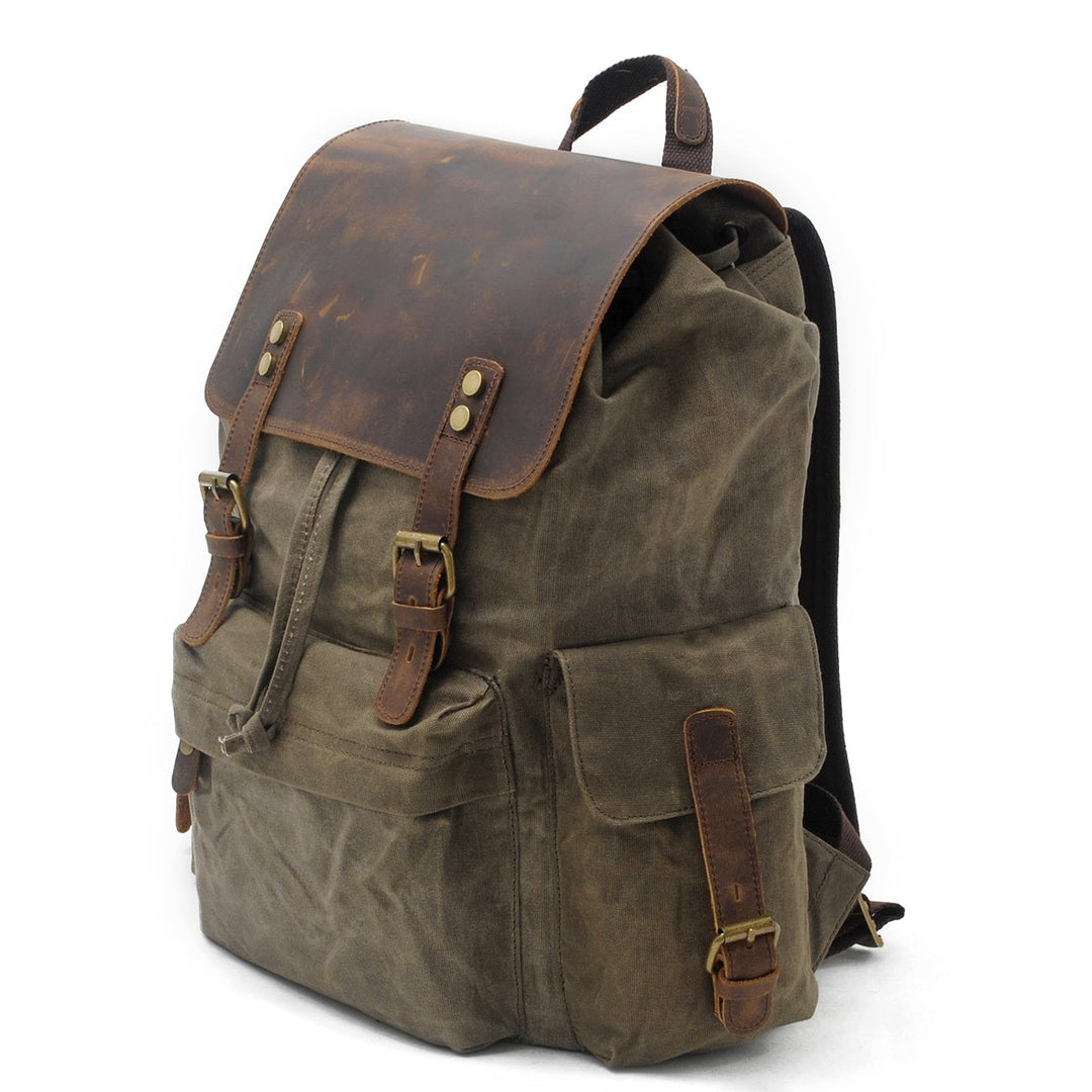 Arven | Vintage Waxed Canvas and Leather Hiking Backpack