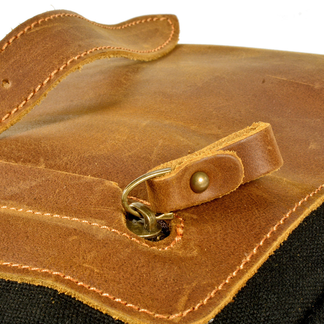 Halden | Vintage Canvas and Leather Rolltop Backpack