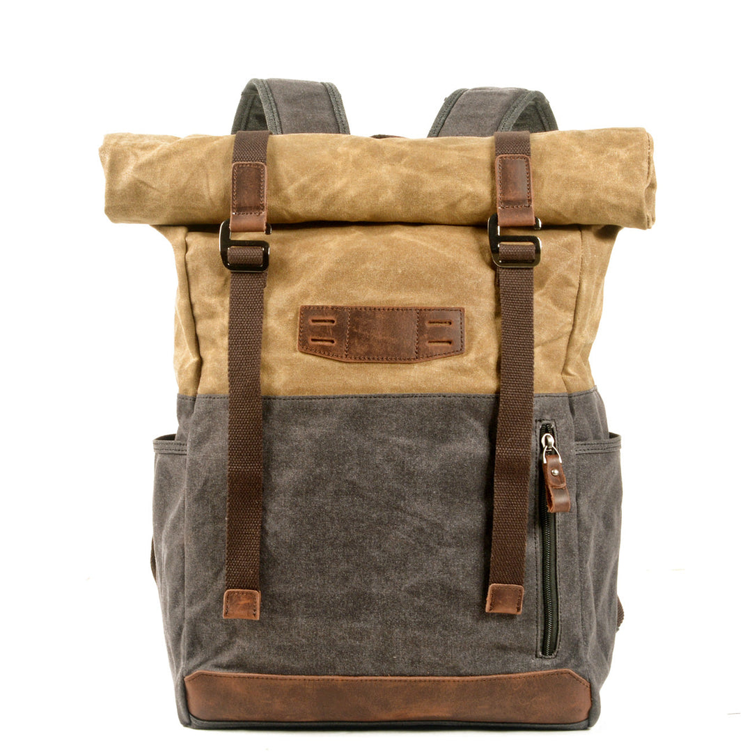Aelric | Vintage Waxed Canvas and Leather Rolltop
