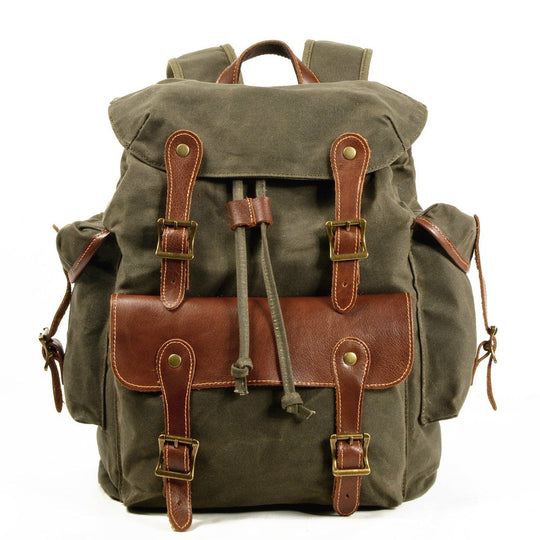 Everest | Vintage Canvas Leather Backpack