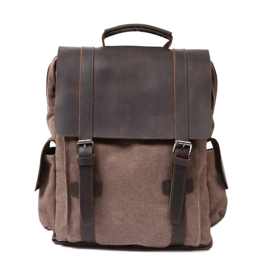 Novera | Vintage Canvas Leather Backpack