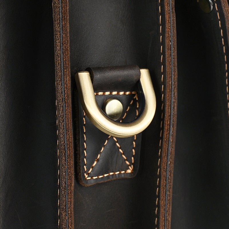 Eris | Vintage Leather Backpack with Removable Straps