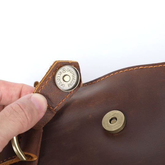 Alder | Vintage Leather Backpack with Flap