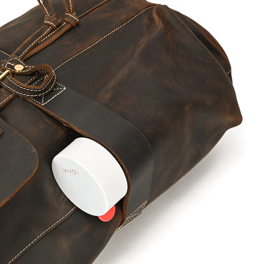 Mira | Vintage Leather Backpack with Drawstring Closure