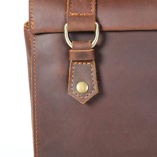 Alder | Vintage Leather Backpack with Flap