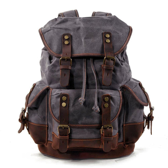 Atlas | Vintage Canvas Leather Hiking Backpack