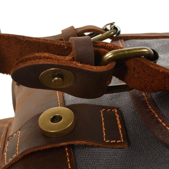 Atlas | Vintage Canvas Leather Hiking Backpack