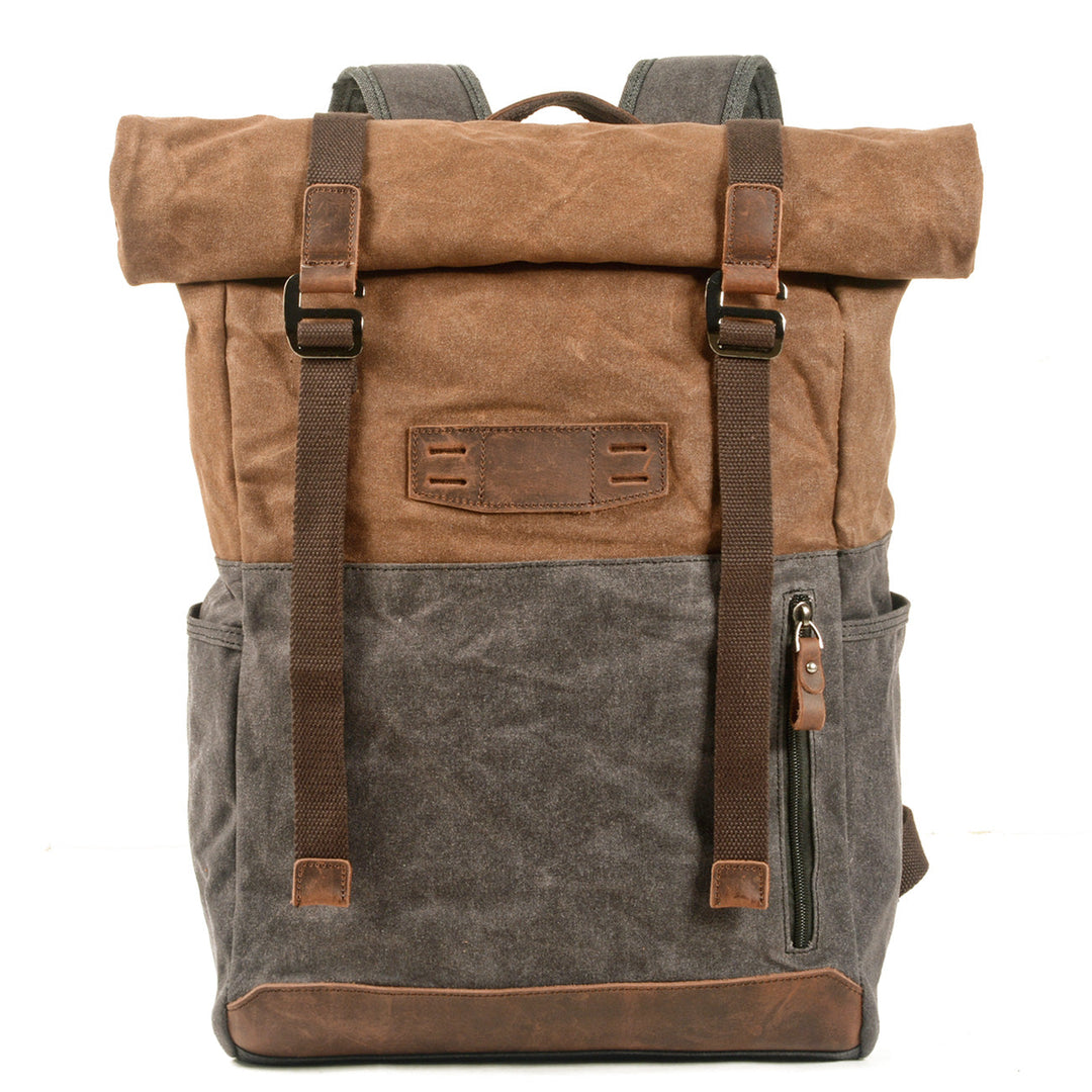 Aelric | Vintage Waxed Canvas and Leather Rolltop