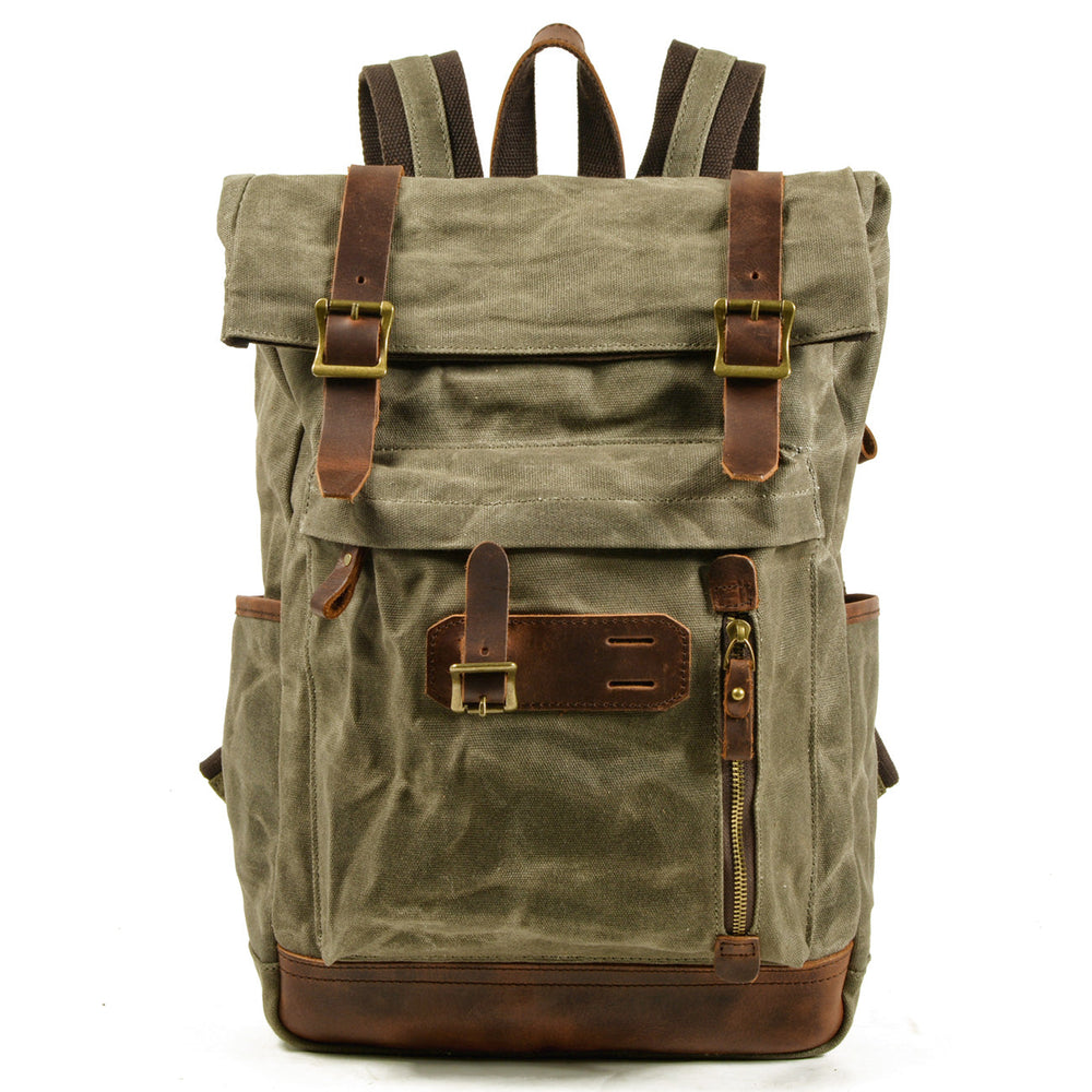Maelor | Vintage Canvas and Leather Backpack